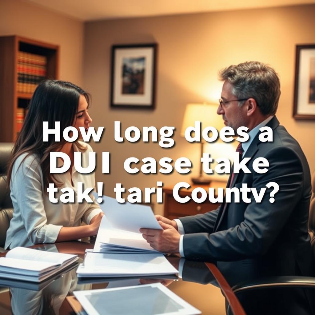 How long does a DUI case take in Fairfax County