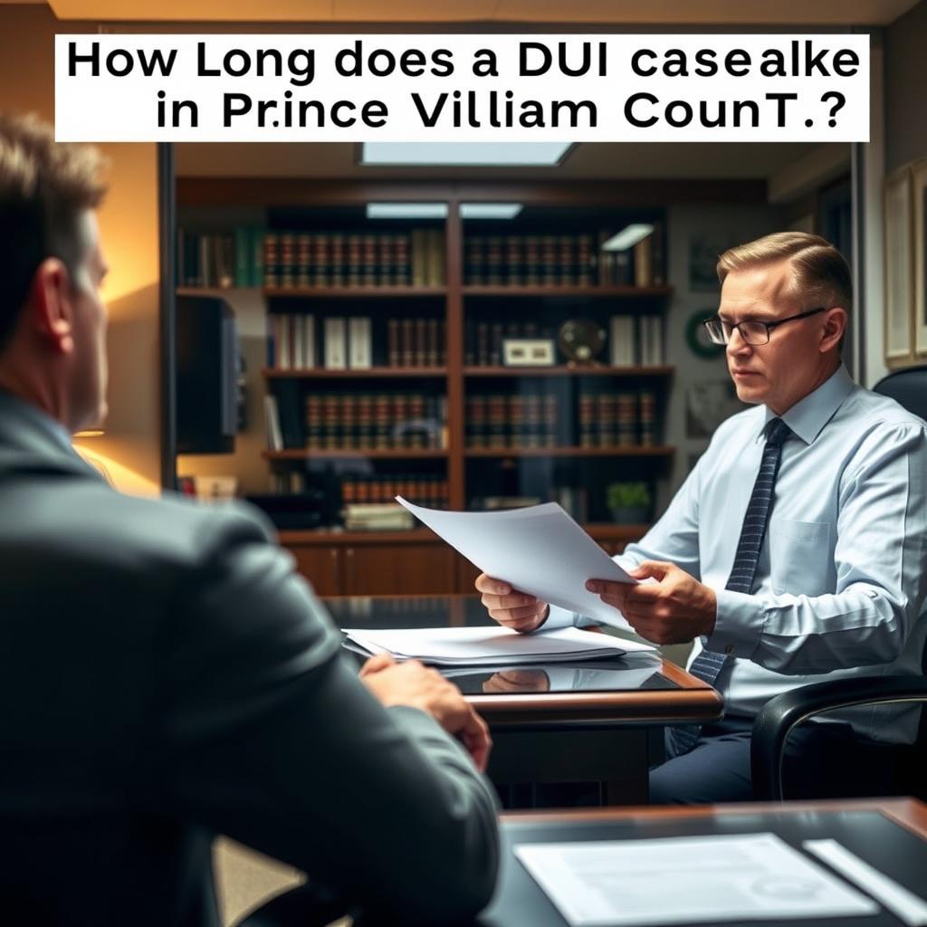How long does a DUI case take in Prince William County